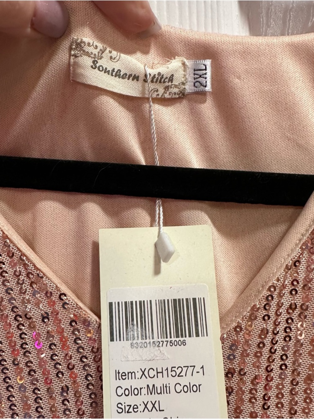 ✨ Southern Stitched Boutique Sequin Shirt – XXL ✨ - Picture 3 of 3
